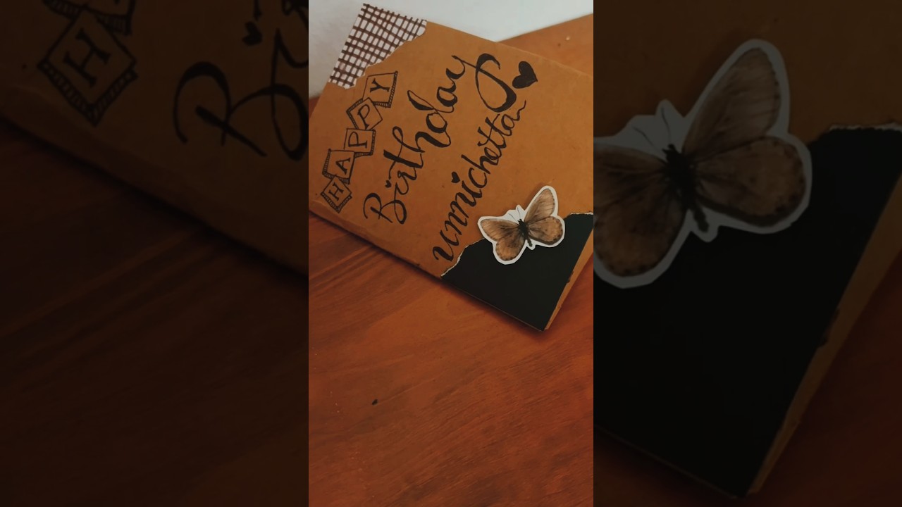 handmade vintage aesthetic card for brother😊