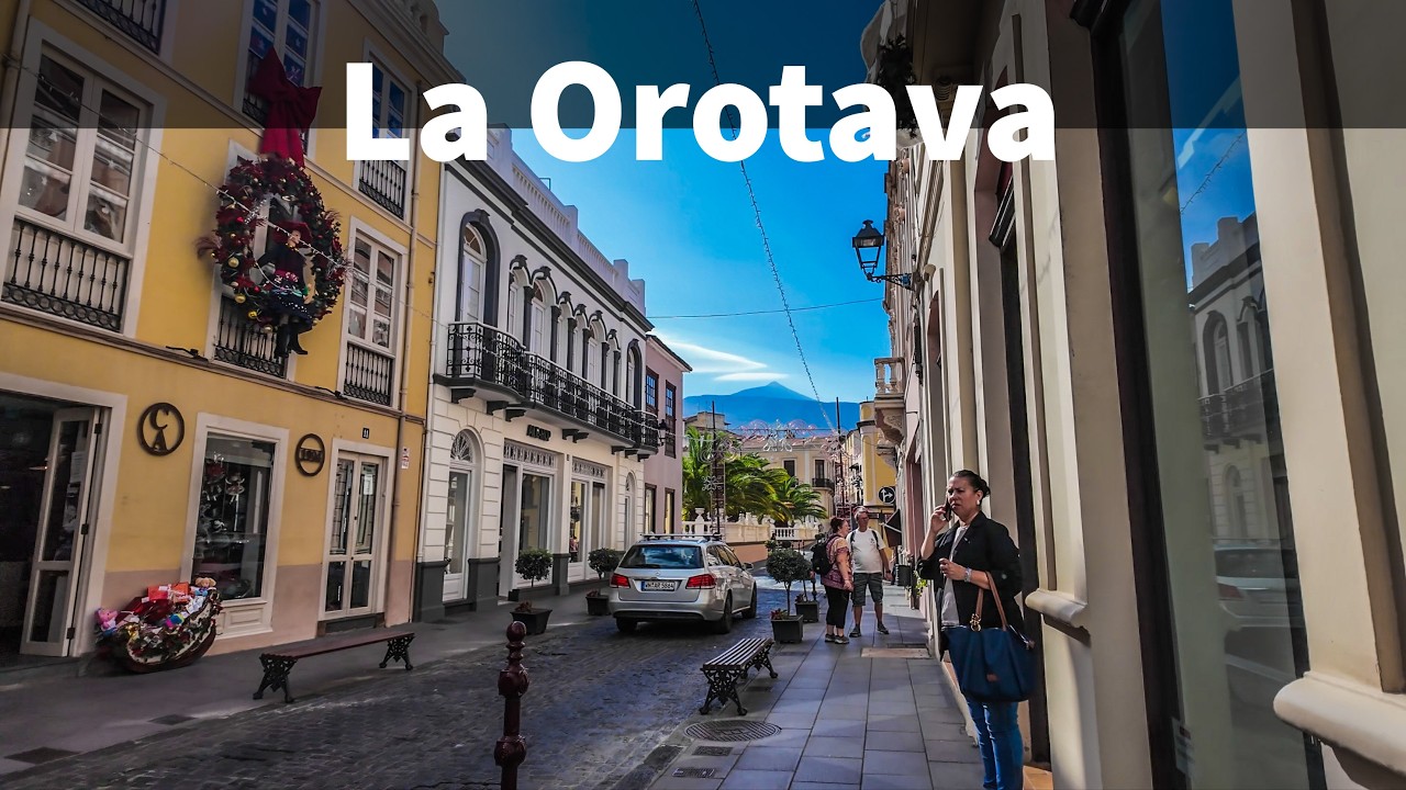 La Orotava, Tenerife! Walking Tour of a Beautiful Spanish Town | 4K