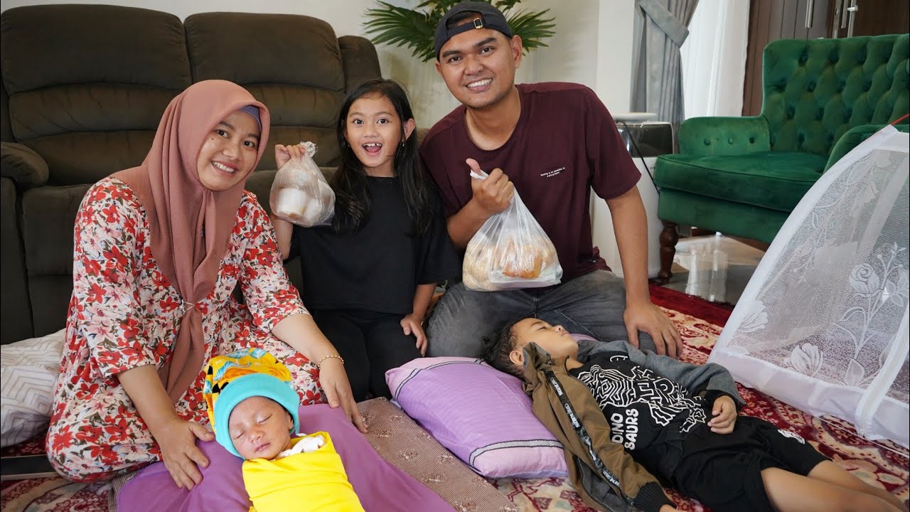 MAMAH GENDONG BAYI AZAM 👶 PAPAH BELI TAKJIL BARENG SALSA ALI | Ali vlog