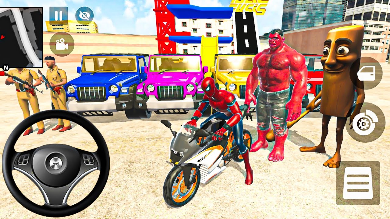 Modified Police Car 🚨 Gangster Life in Indian Streets | Open WorldGame game for android ❤️