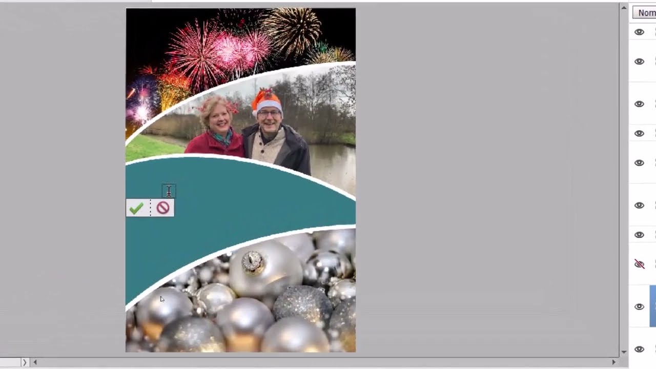 kerstkaart maken met Photoshop Elements