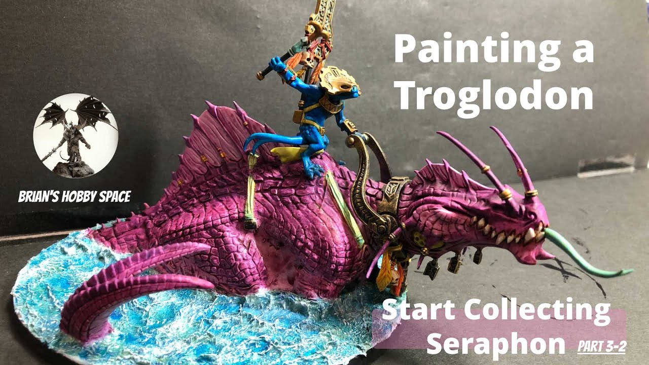 DIY Contrast Paint vs. Seraphon Troglodon