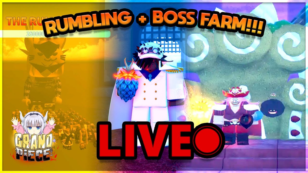 [GPO] RUMBLING + Boss Farming With Subs | RUMBLING LIVE | GRAND PIECE ONLINE