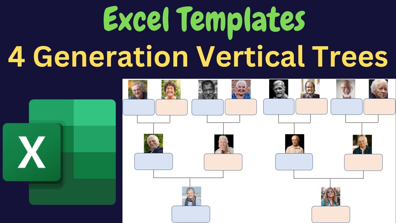 Create A 4-Generation Vertical Family Tree In Excel