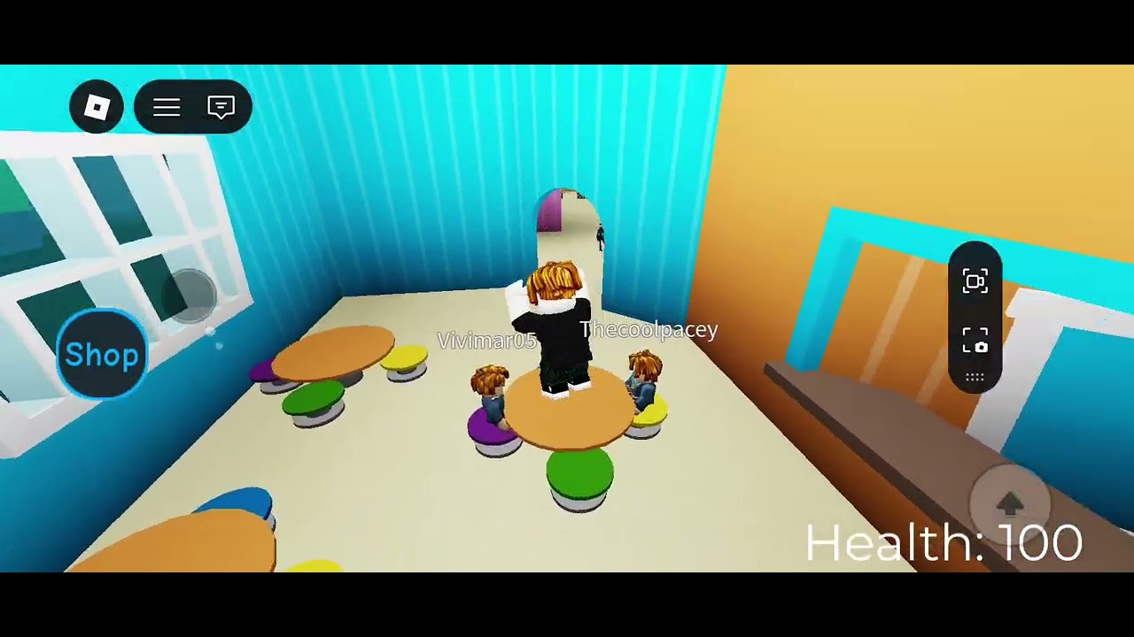 Playing roblox daycare story 