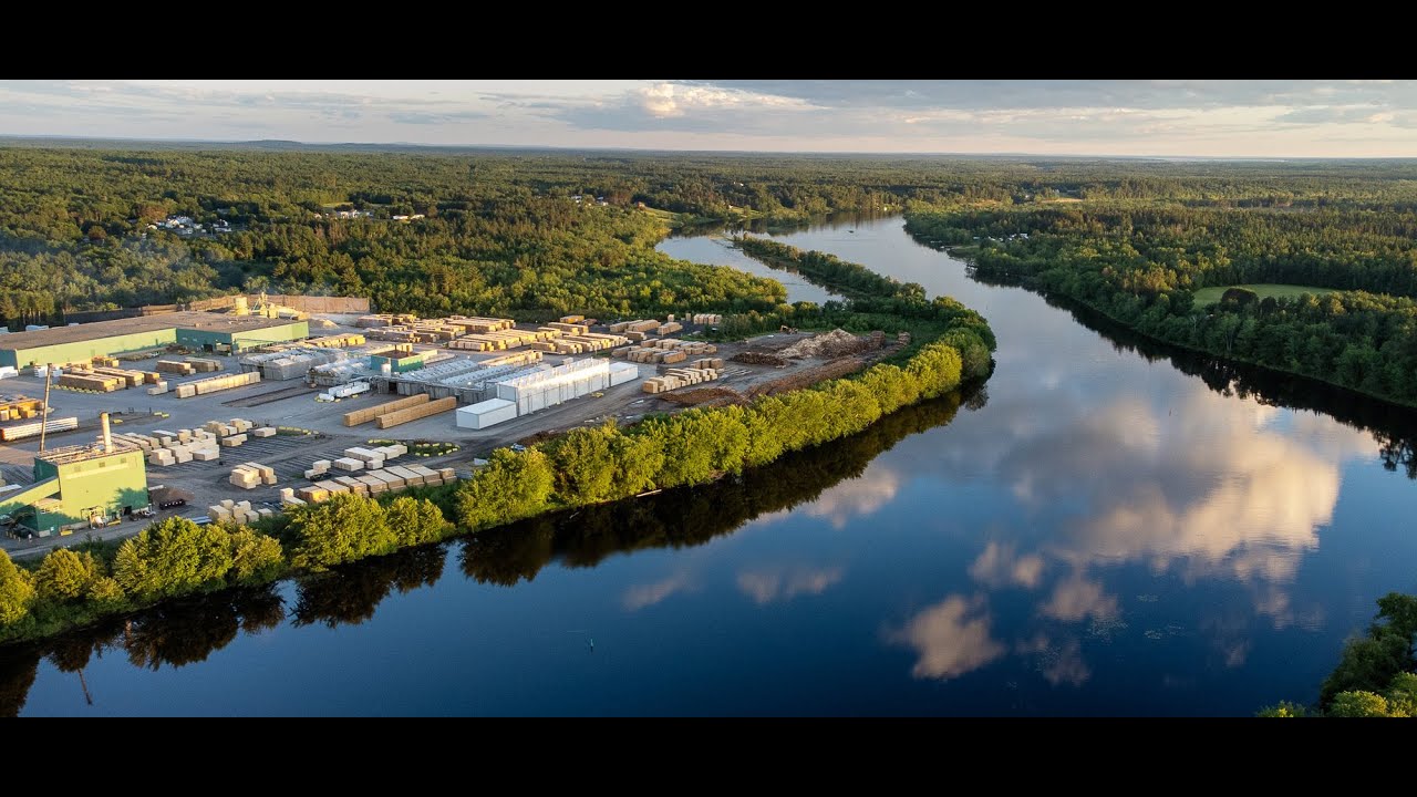 Continuous Wood Drying at JD Irving,  Grand Lake Timber, NB, Canada.