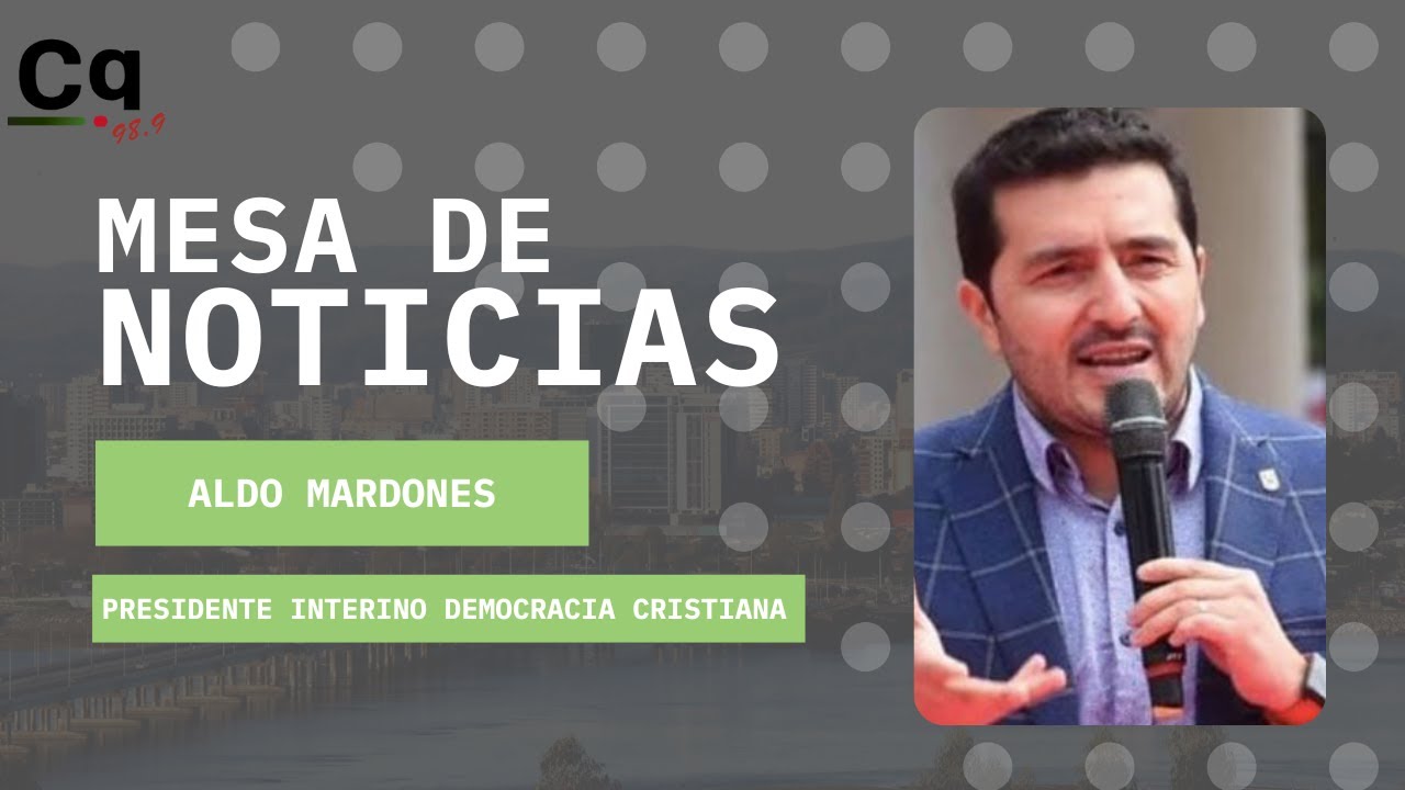 Aldo Mardones Alarc&oacute;n Presidente interino Democracia Cristiana