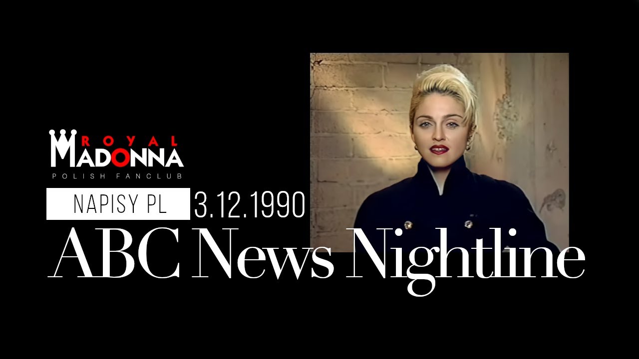 Madonna - ABC News Nightline (3.12.1990) [NAPISY PL]