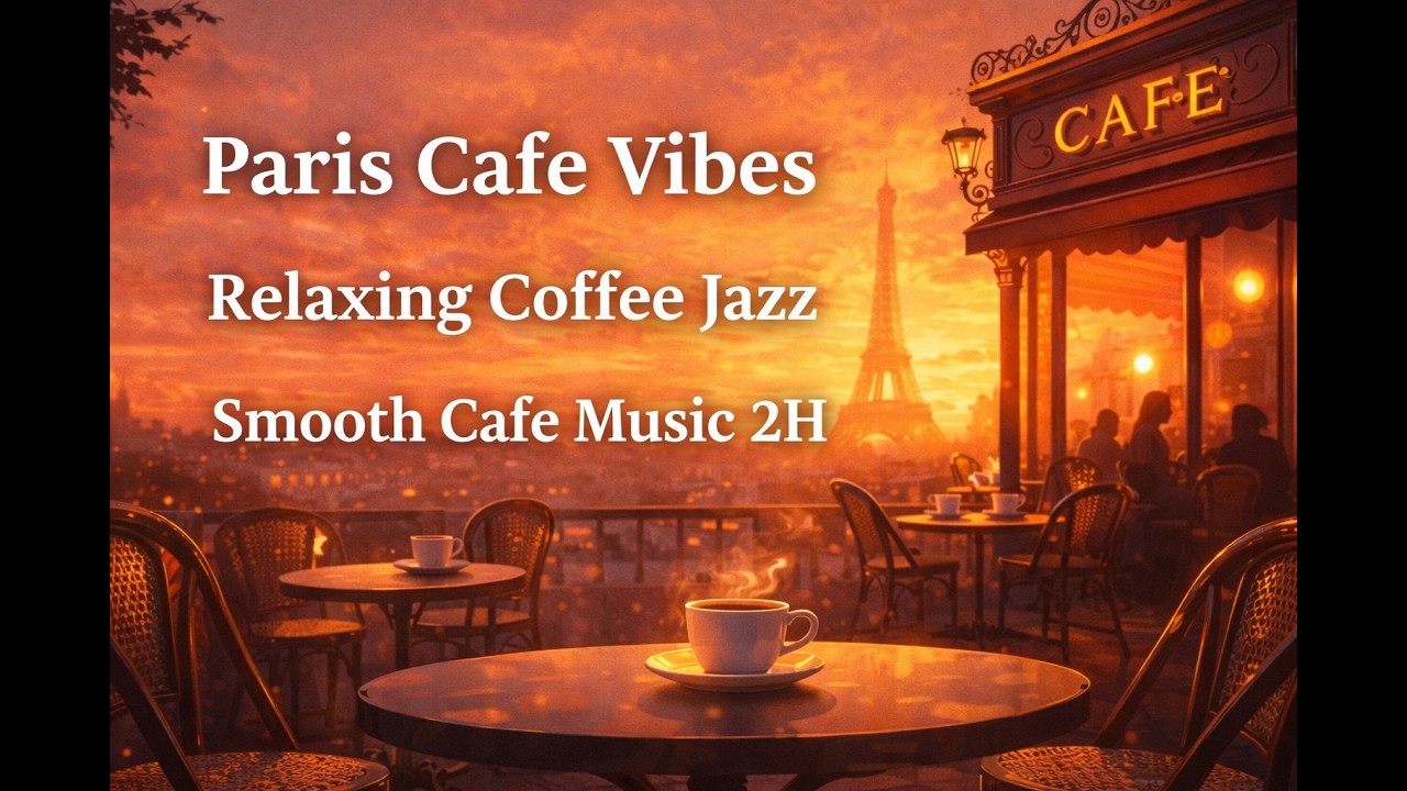 Paris Cafe Vibes 2H / Relaxing Coffee Jazz / Smooth Cafe Music