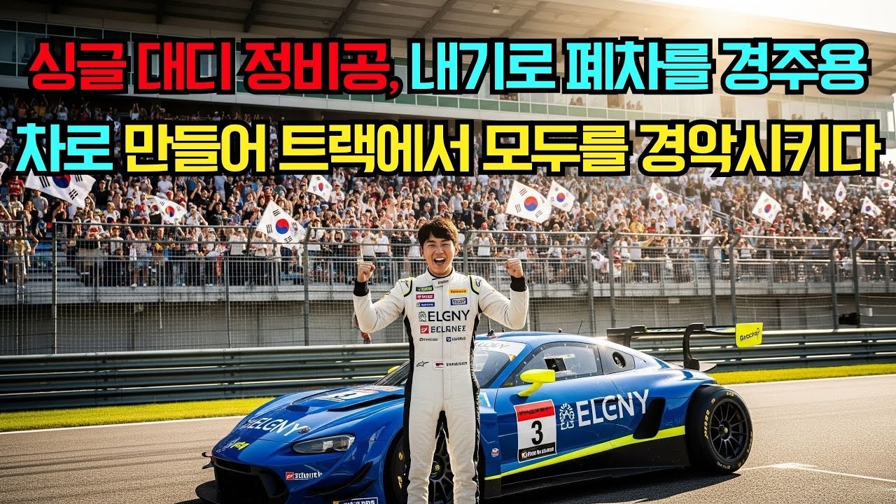 싱글 대디 정비공, 내기로 폐차를 경주용 차로 만들어 트랙에서 모두를 경악시키다