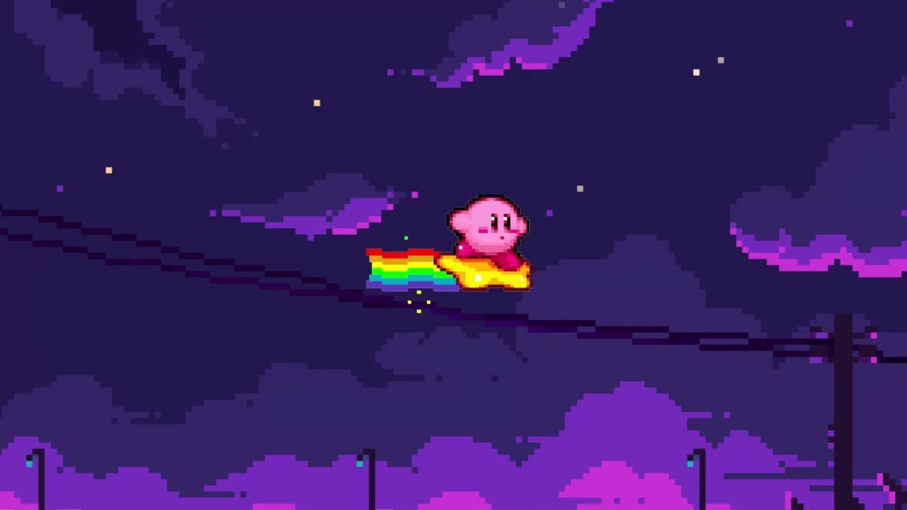 40 kirby themes to bounce your head to (w/ night street ambience)