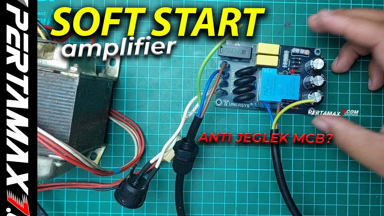 CARA Sambung Soft Start Amplifier Mudah Tunersys NTC Anti Jeglek MCB #softstart #amplifier #tunersys