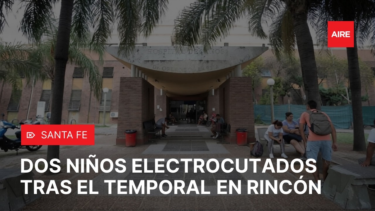 Dos niños ELECTROCUTADOS en San José del Rincón: uno quedó inconsciente tras el temporal