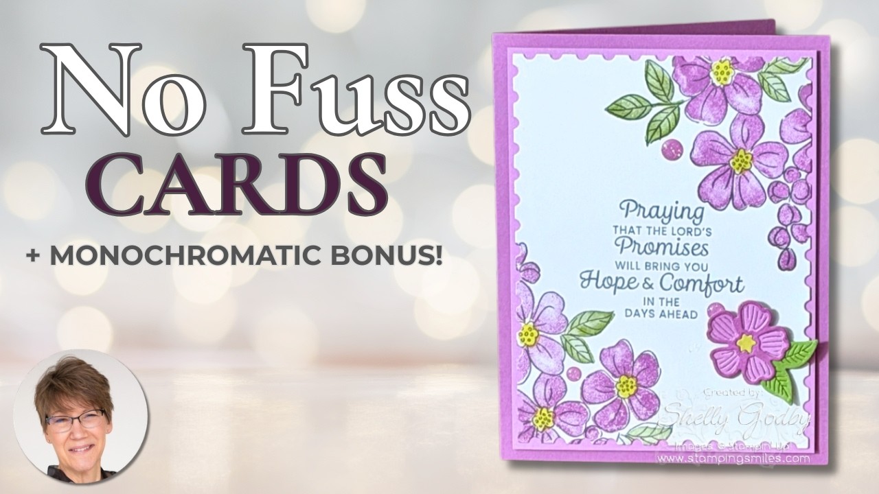 This Floral Stamp Set Creates Instant Shading | No-Coloring Card Tutorial
