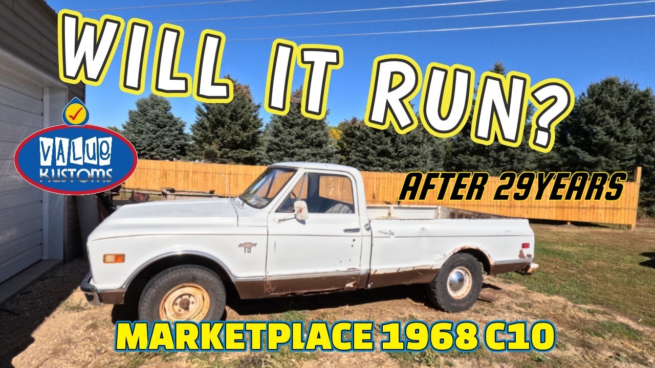 WILL IT RUN AFTER 29 YEARS MARKETPLACE 1968 CHEVY C10