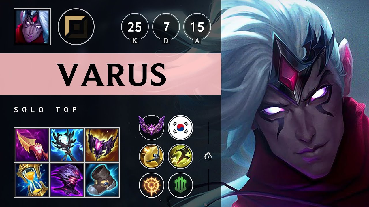 Varus Top vs Sion - KR Master Patch 25.20