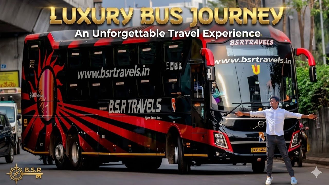 Luxury bus journey [ munguru se hyderabad] Hyderabad city explor Most beautiful city ♥️ 