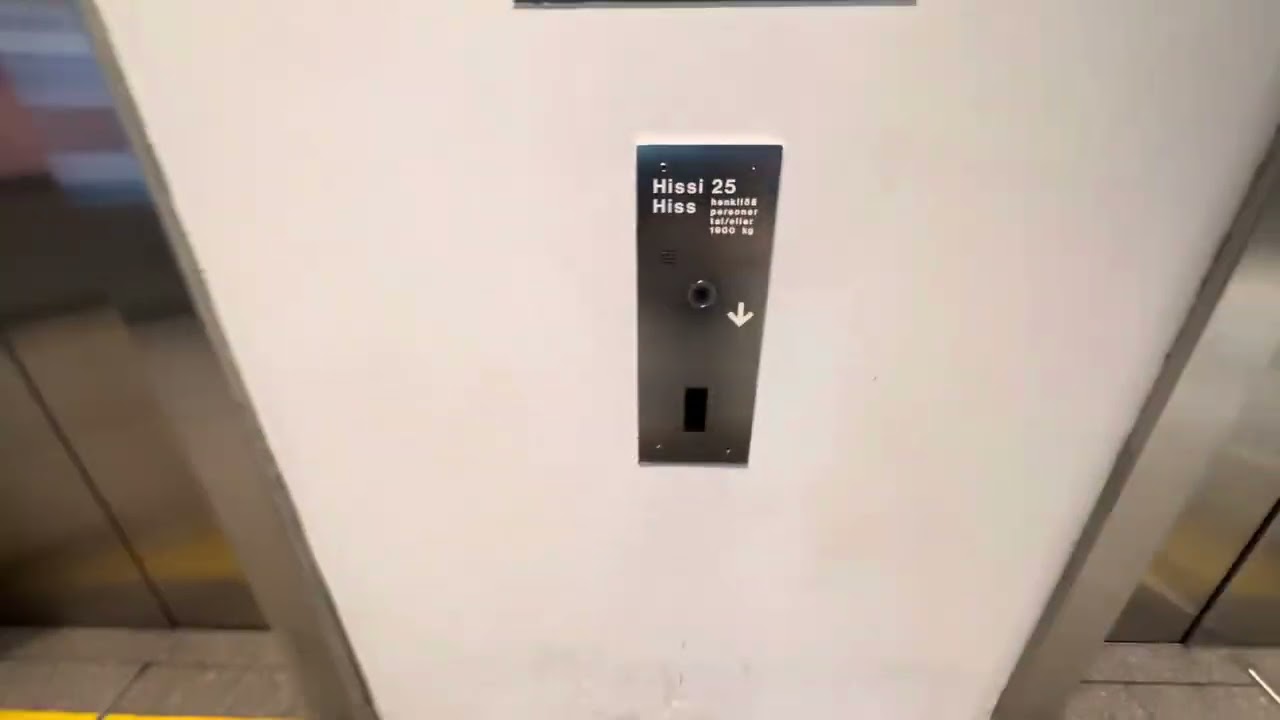 2x 2004 KONE Delta SlimLine MonoSpace MRL traction elevators @ Kamppi metro station, Helsinki, FI