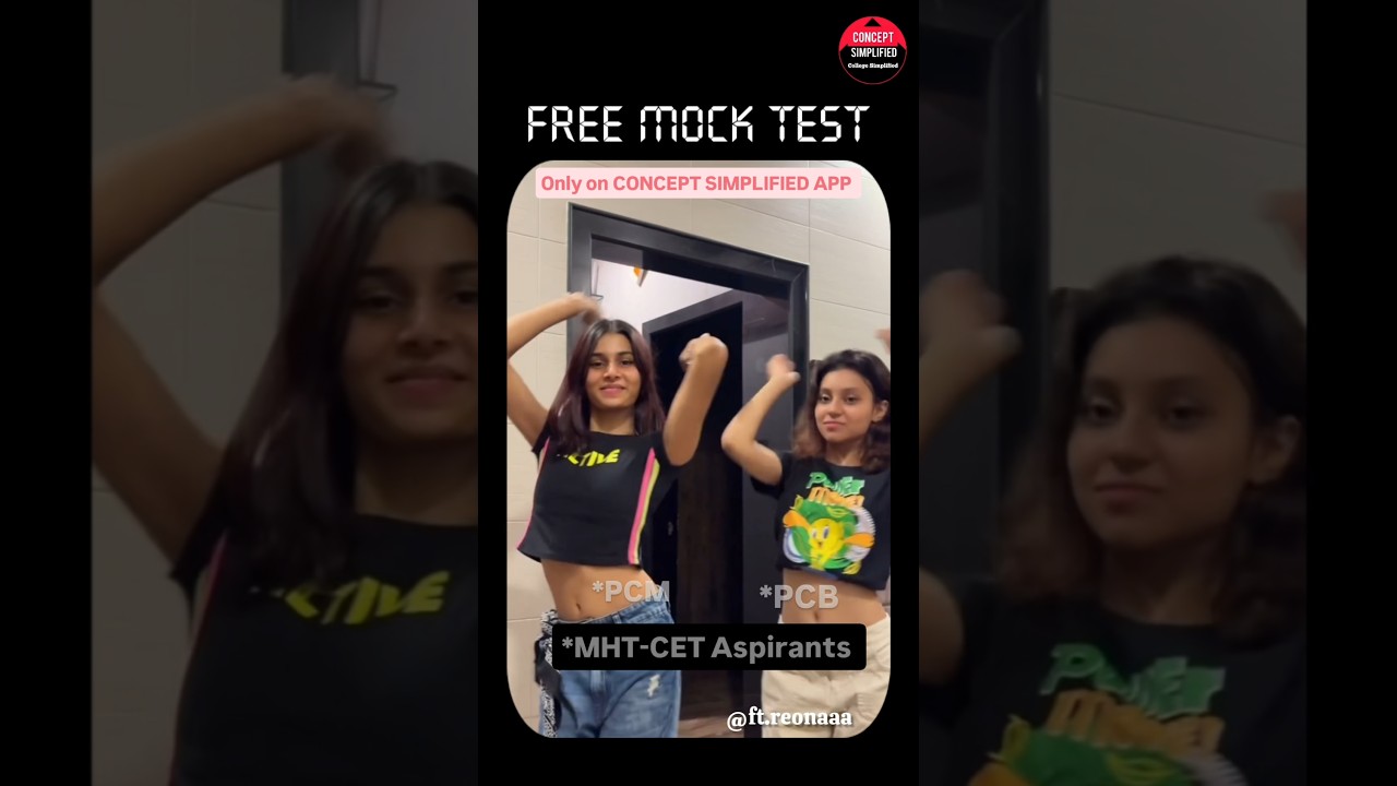 MHT CET Kids after finding the Free MOCK Test 🤩😍 | MHT-CET  2025 Strategy #shorts #mhtcet #cet2025