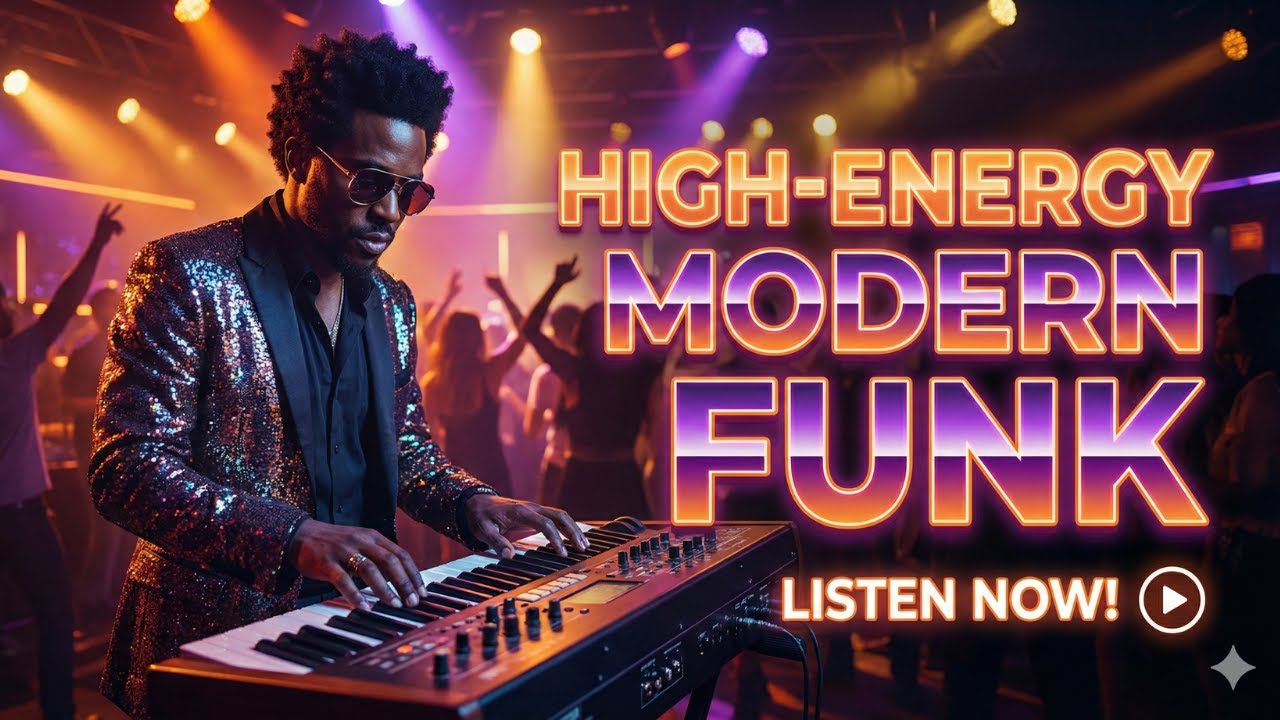 High-Energy Modern Funk #6 | Slap Bass, Wah Guitar & Groove (No Vocals)