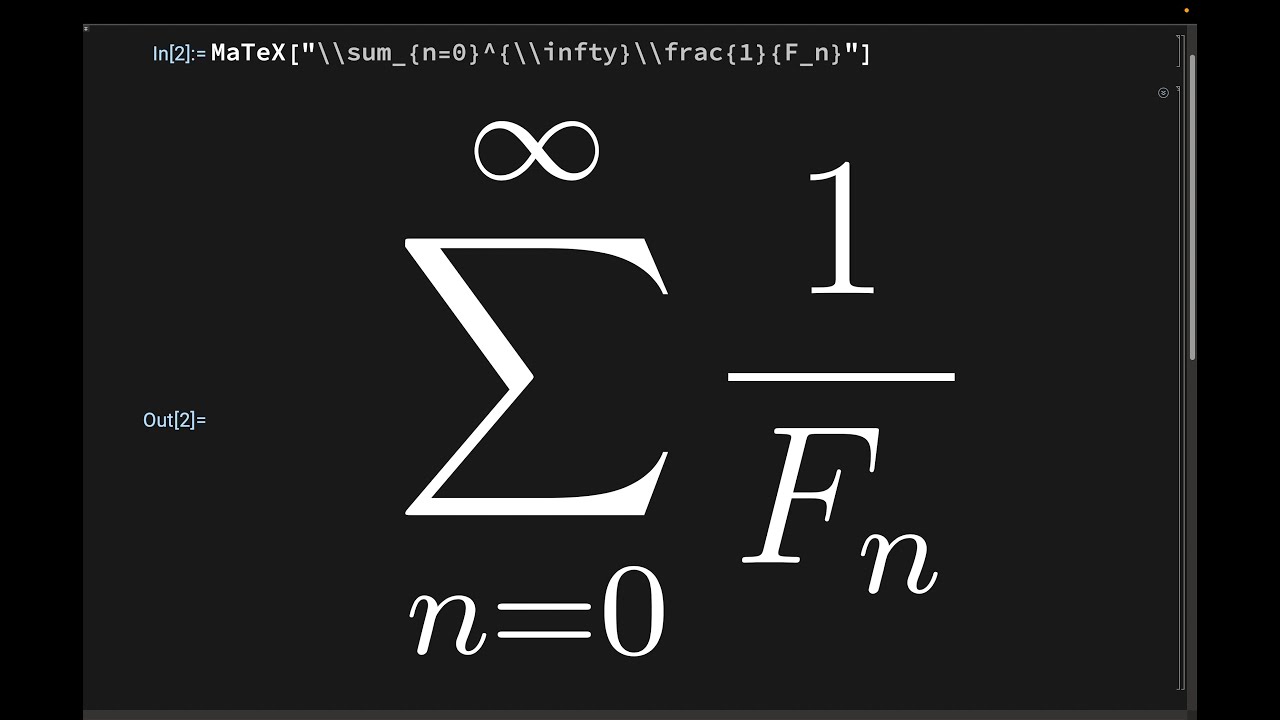 Reciprocal Fibonacci Sums, Elliptic Functions, and a Joint Math Meetings Aside