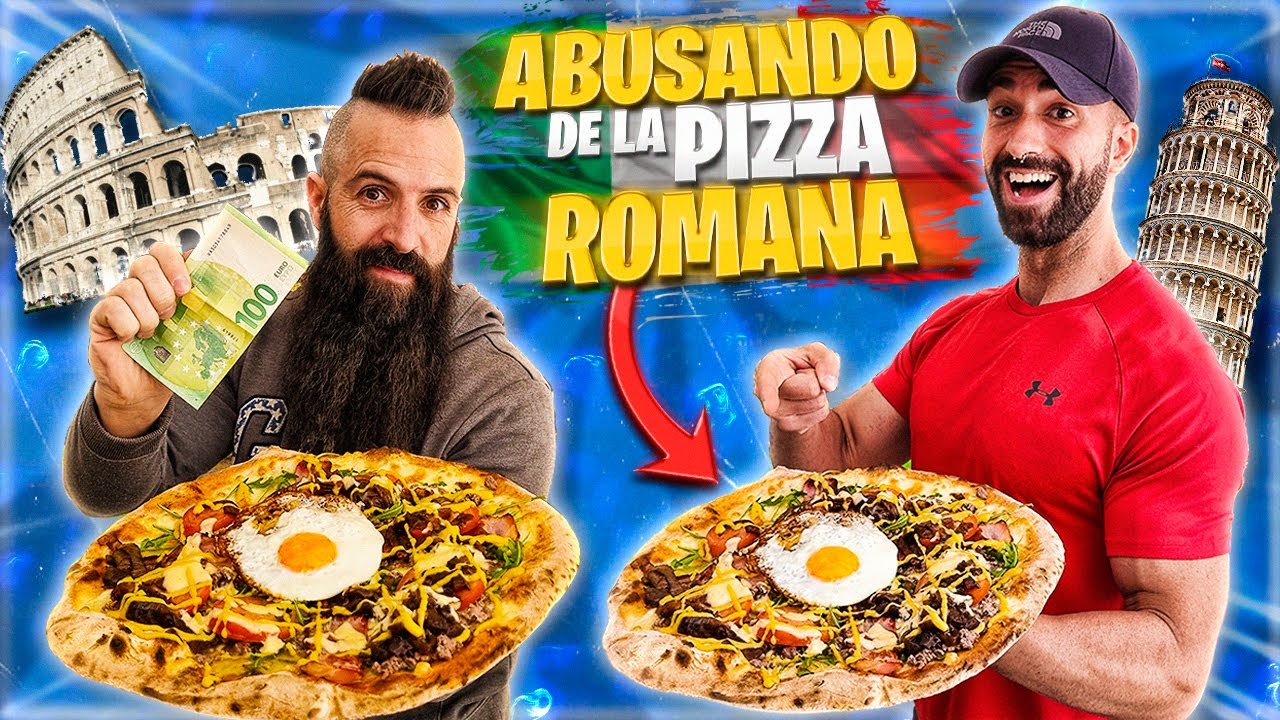 COMIENDO PIZZA ROMANA HASTA GASTARNOS 100 EUROS CON @Tano Villar