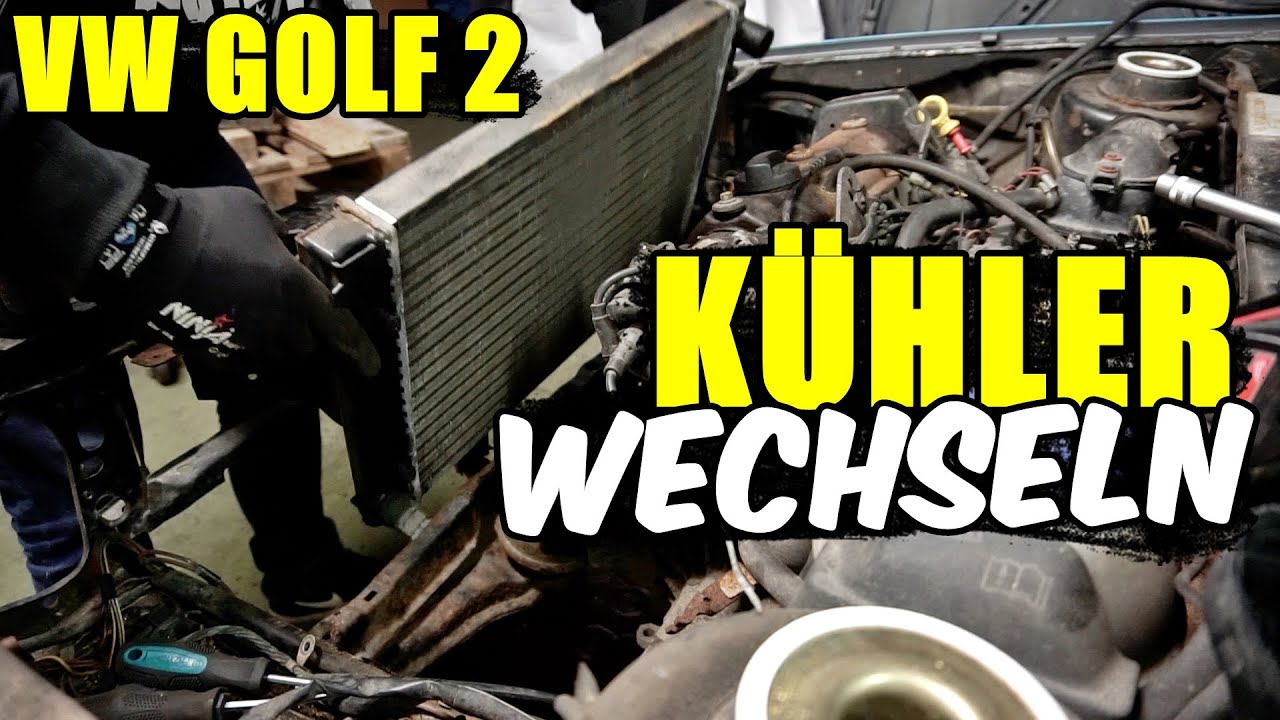 VW GOLF 2 KÜHLER WECHSELN / TAUSCHEN TUTORIAL