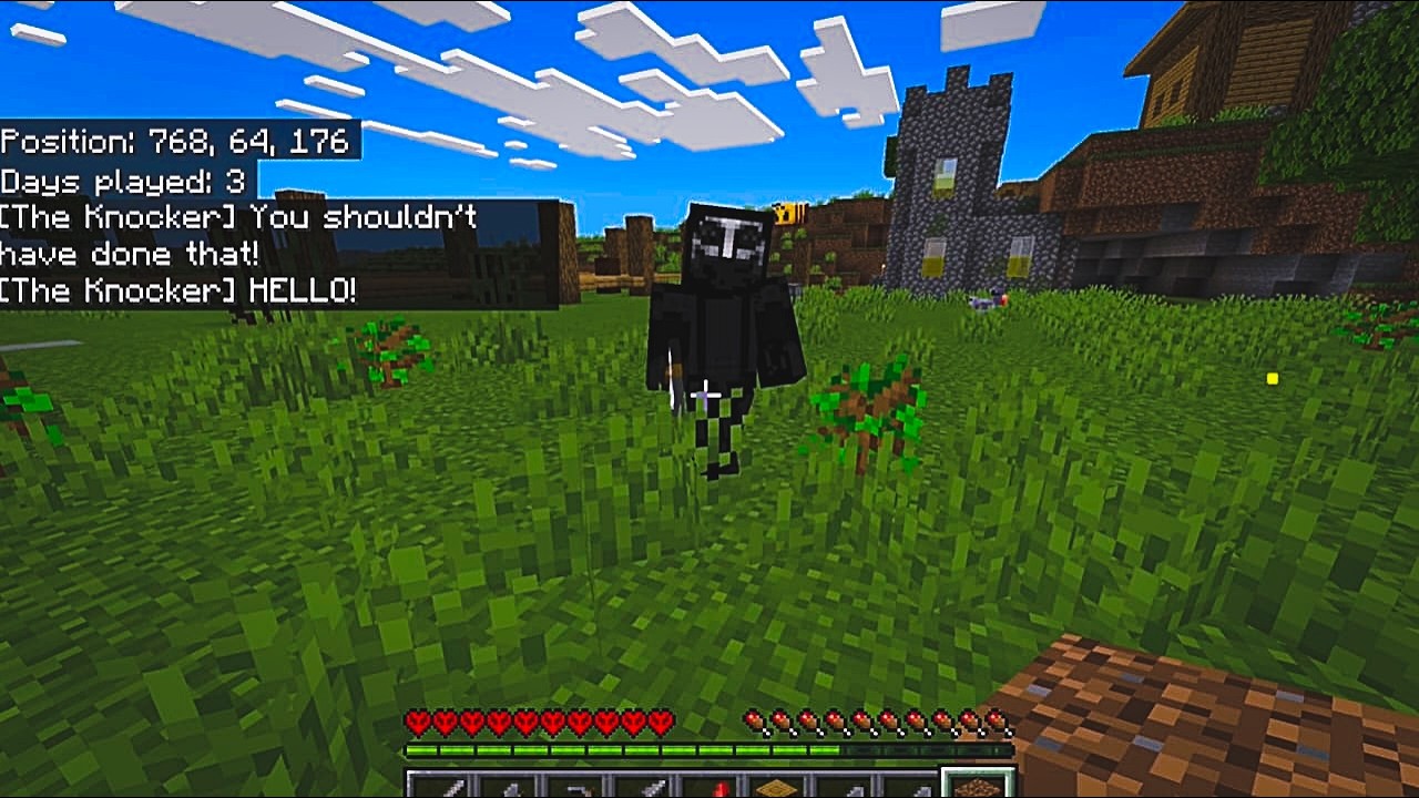 I Get Kill By The Knocker In Hardcore Minecraft