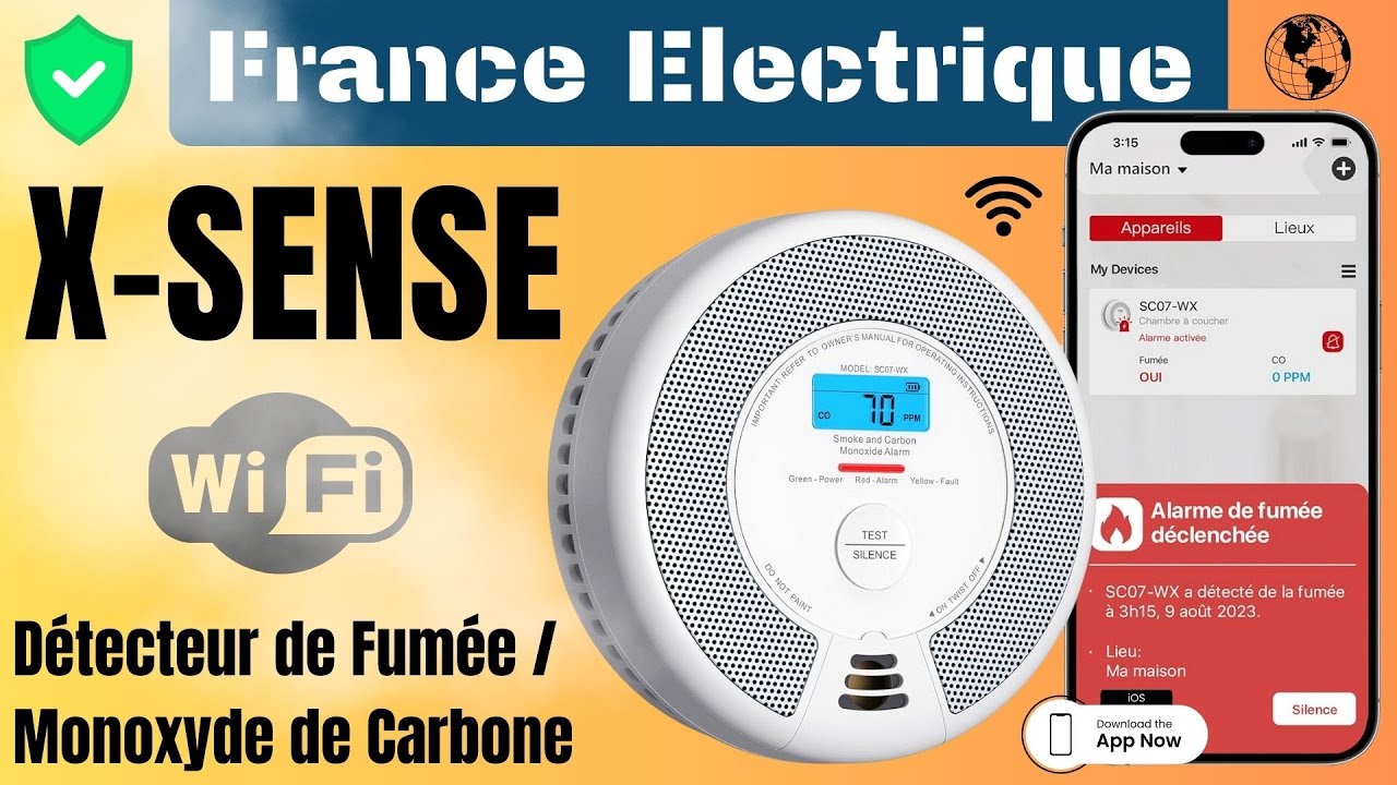 X-SENSE / Detecteur de fumée et monoxyde de carbone accessible à tous !