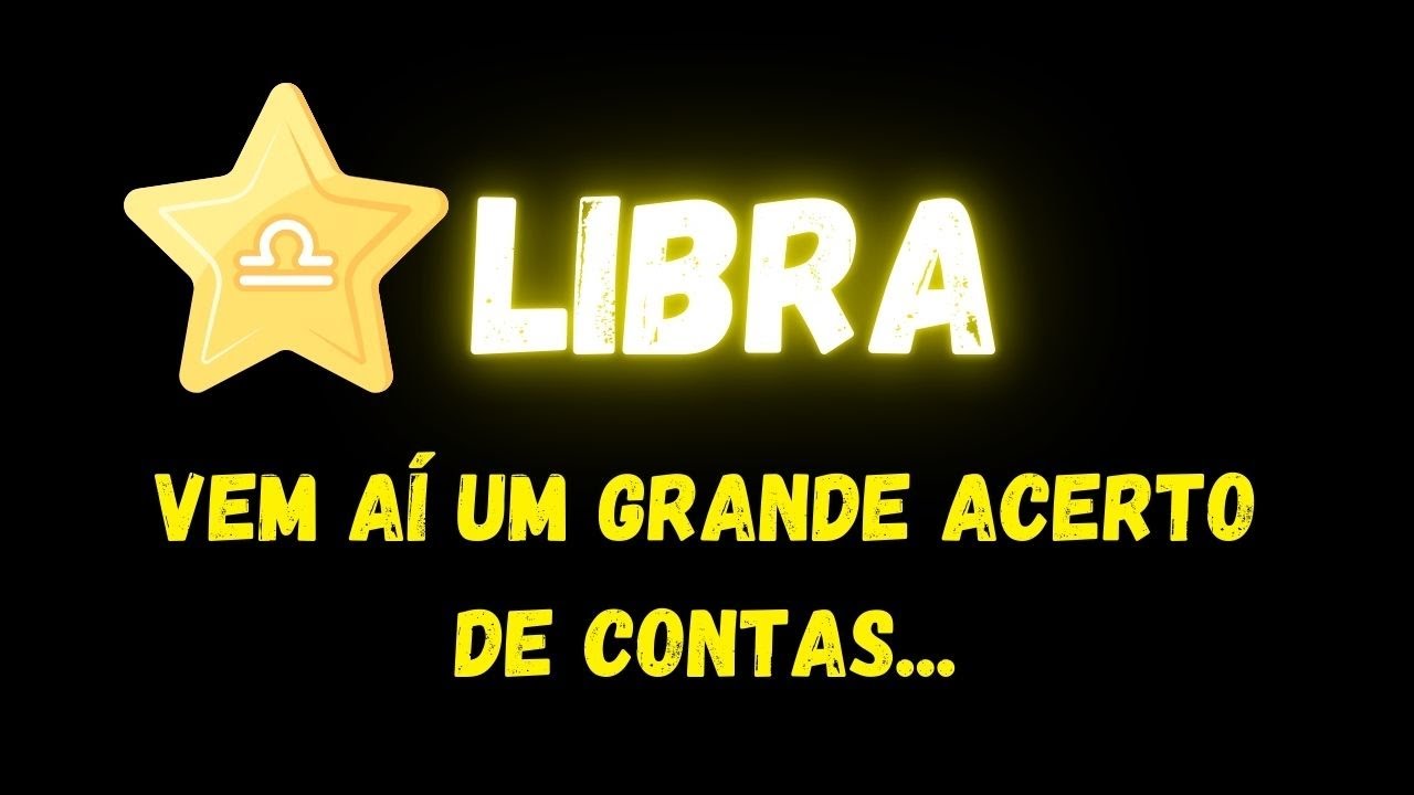 ♎️LIBRA😢VEM AÍ UM GRANDE ACERTO DE CONTAS...