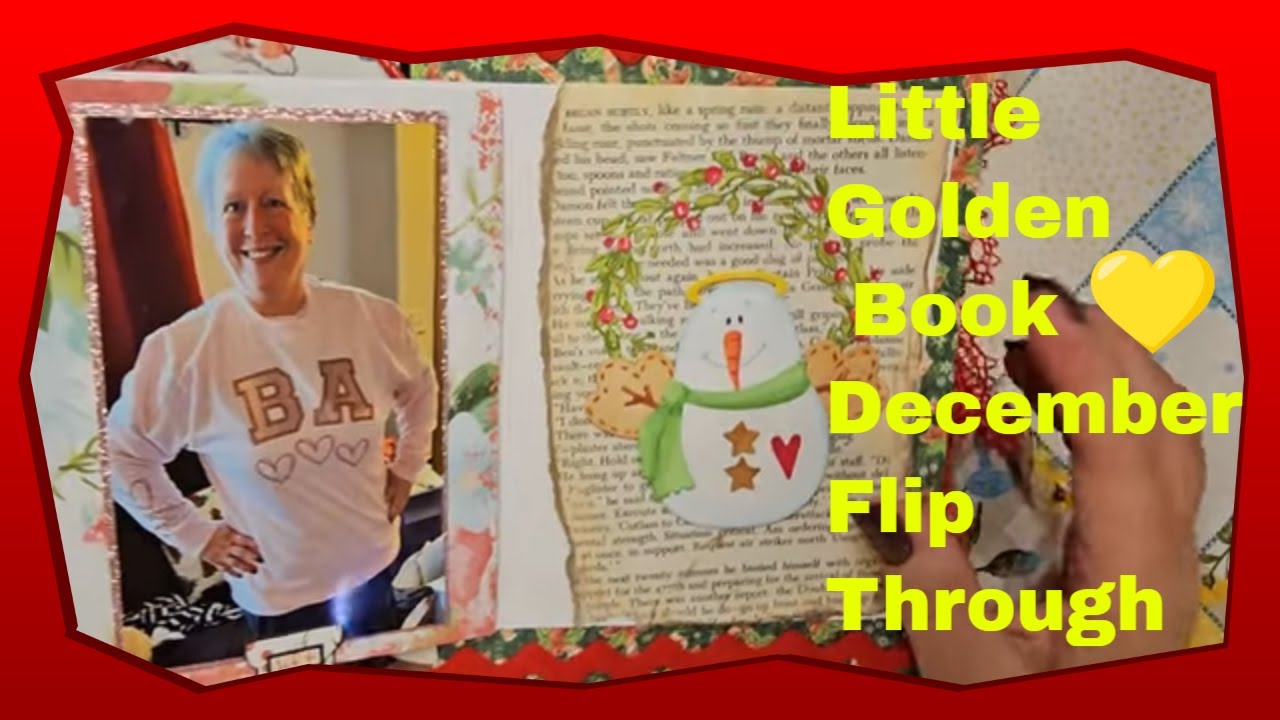 FINAL  Flip Through December Little Golden Book Journal #littlegoldenbook #junkjournalflipthrough