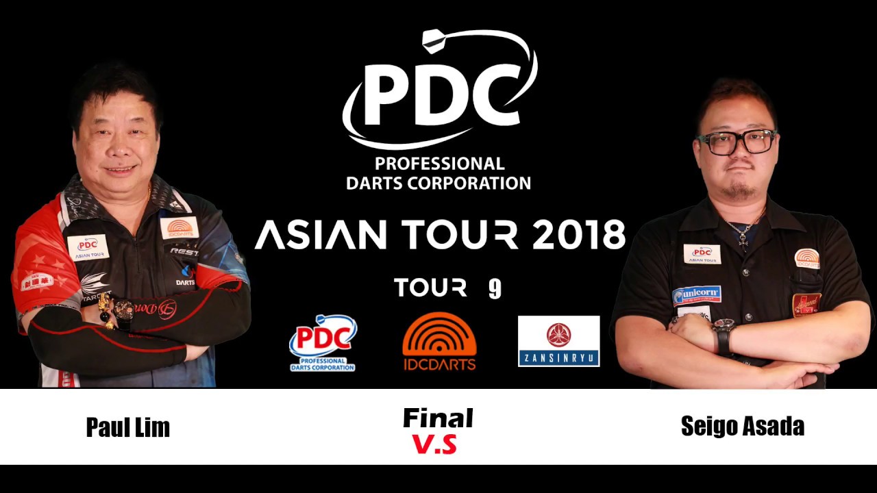 2018 PDC Asian Tour 9 Taipei Final : Seigo Asada vs Paul Lim