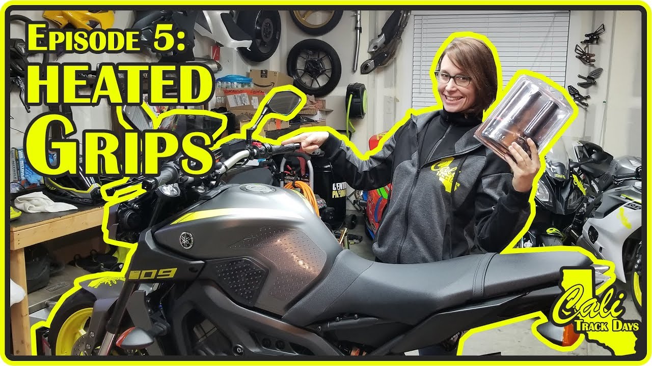 Установка подогреваемых ручек Koso Apollo на Yamaha MT09 2018 года