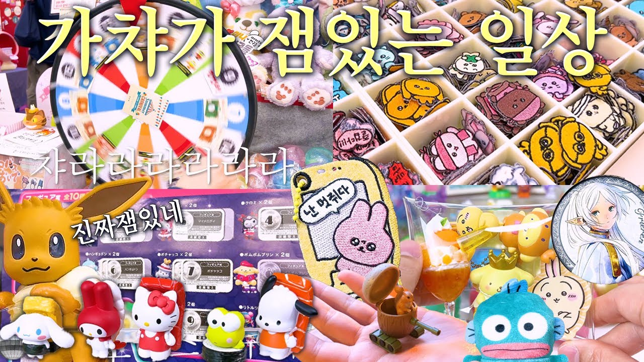 2024 가챠 전문가의 돌리고 뽑고 뜯느라 개바쁜 일상 브이로그(가챠, 산리오 쿠지, 최고심 팝업)