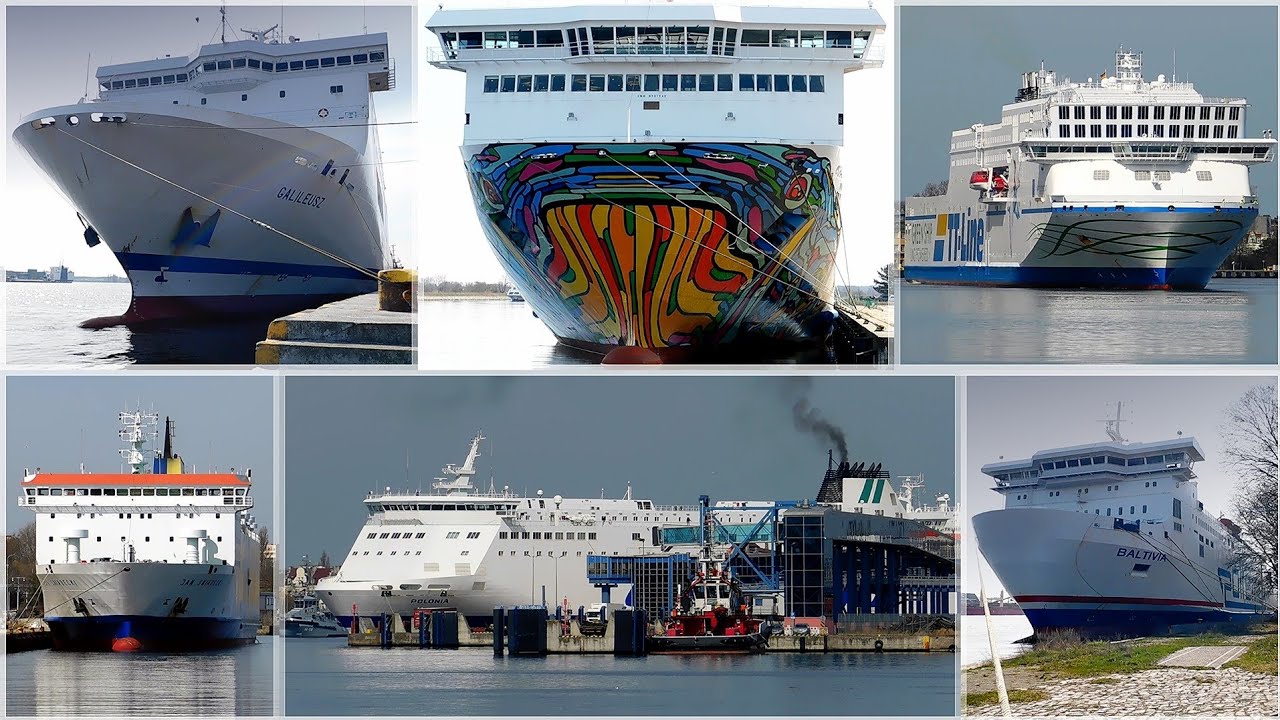 Wielkanocny poniedziałek 8 promów w porcie | Easter monday 8 ferries in the port | Ferries Channel