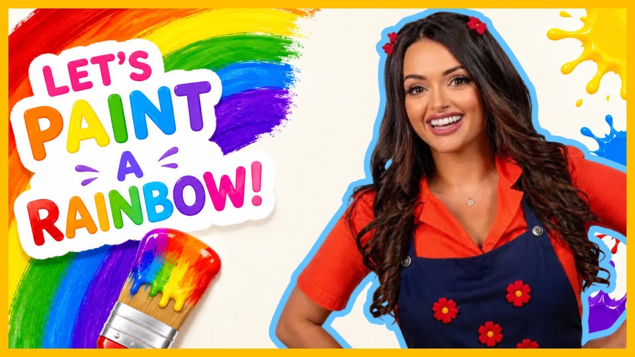 Paint a Rainbow with Ms. Julie! | Preschool Learning | Toddler Learning | ABC Video