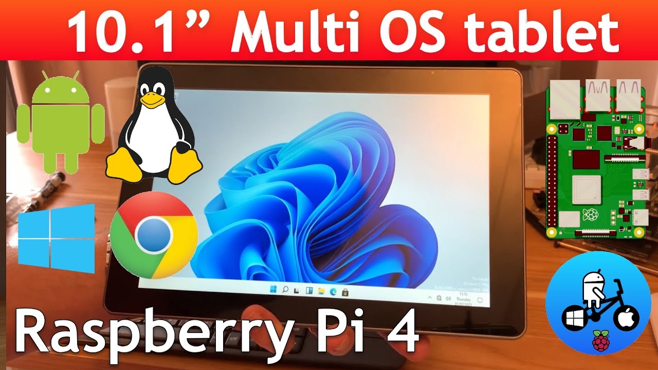 Raspad 3. One Tablet, Multiple Operating systems. Windows 11, Linux, Android & ChromeOS