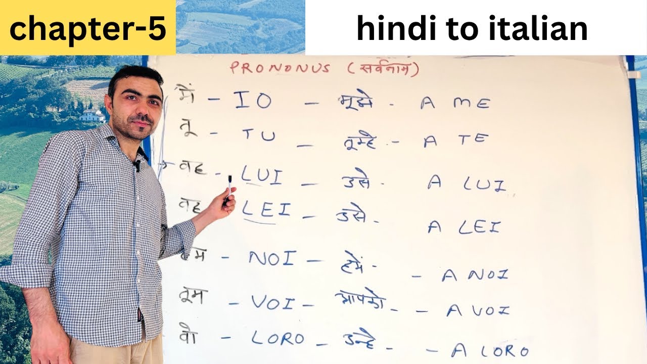 HOW TO LEARN PRONOUNS IN ITALIAN LANGUAGE सर्वनाम / स्वर / शब्दों का उच्चारण / learn italian