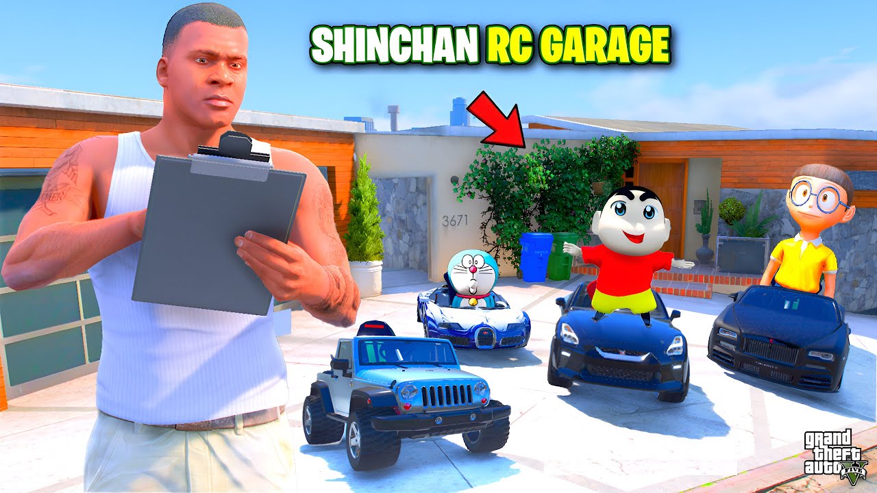 GTA 5: Franklin & shinchan Buy Mini RC Garage