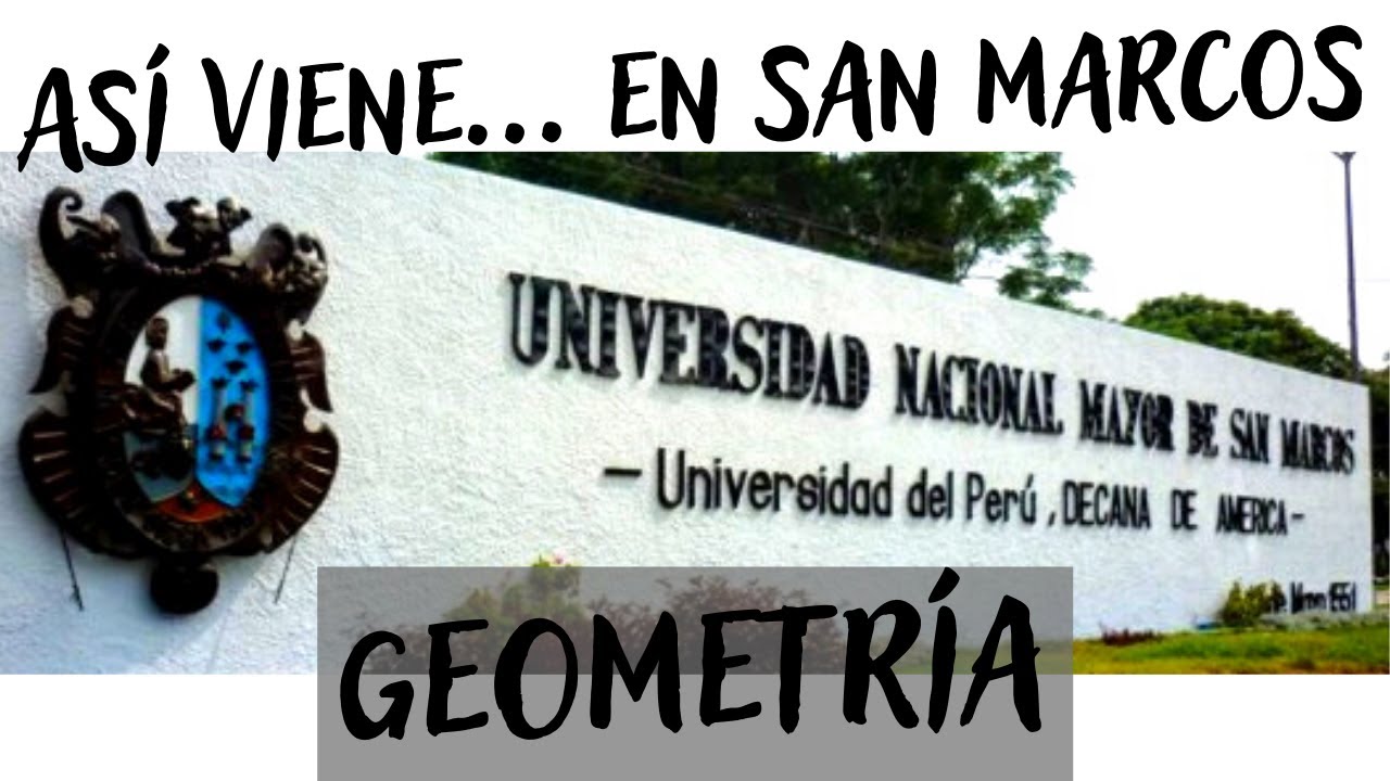 Solucionario Examen San Marcos 2020 - 1 Geometría área C E