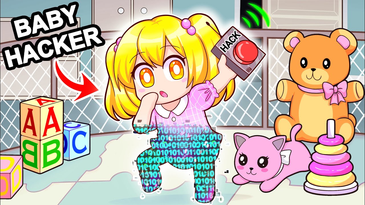 Playing As A BABY HACKER In Roblox!