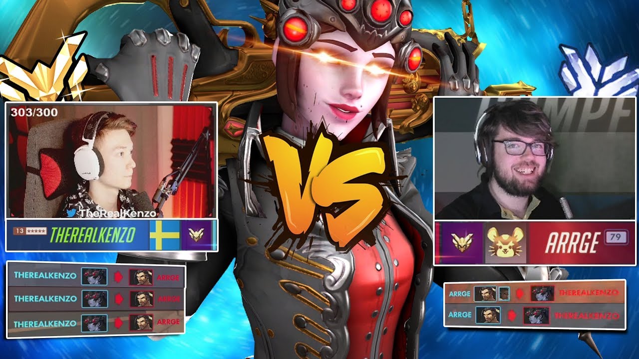 I faced rank 1 hanzo ARRGE with Widowmaker while we were Streaming - Overwatch
