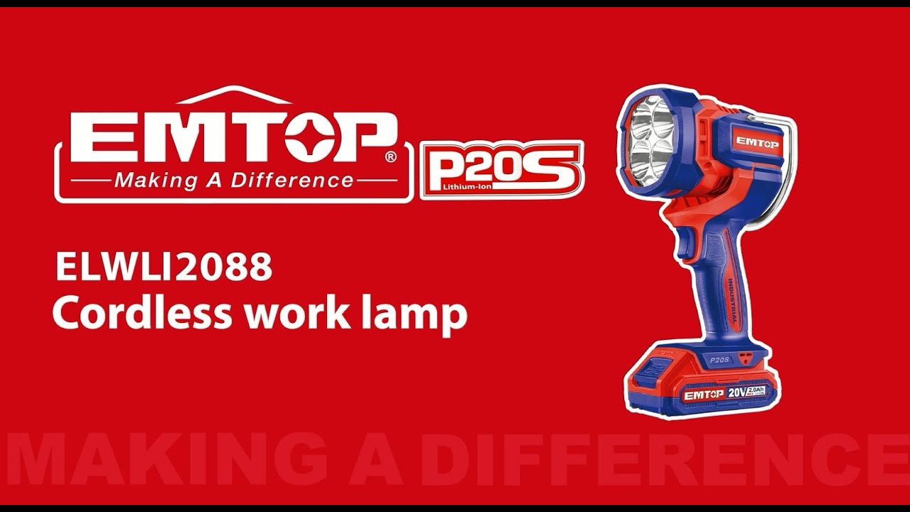 EMTOP Cordless work lamp ELWLI2088