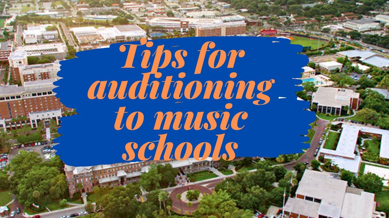 Tips for auditioning to music schools