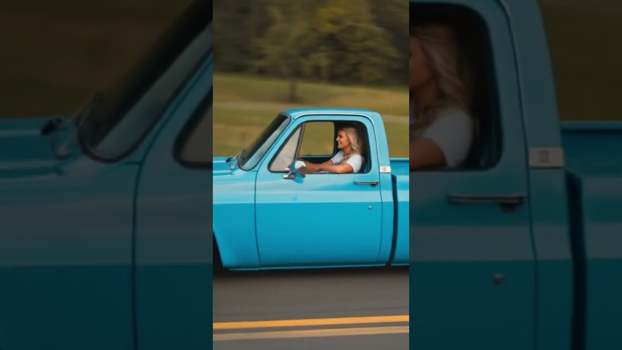 1984 square body Chevy C10 Silverado on the road