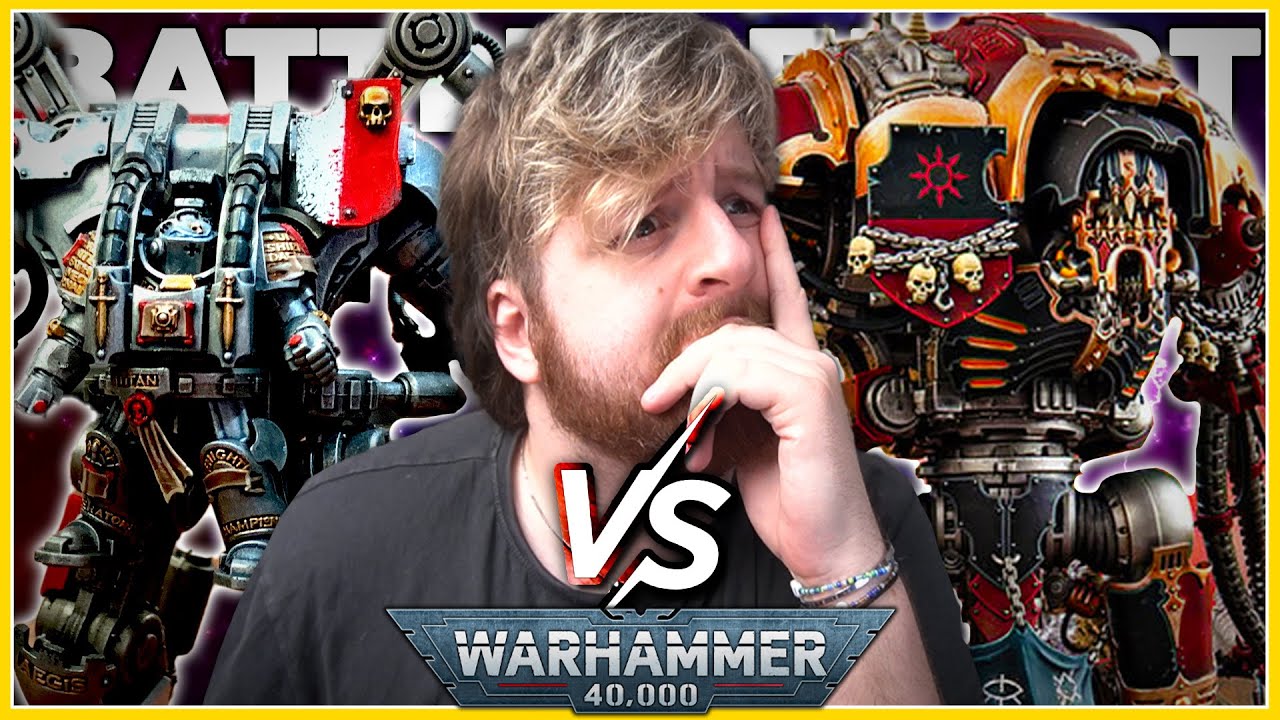 🔴 NEW Chaos Knights vs Grey Knights  |  Warhammer 40,000 Battle Report