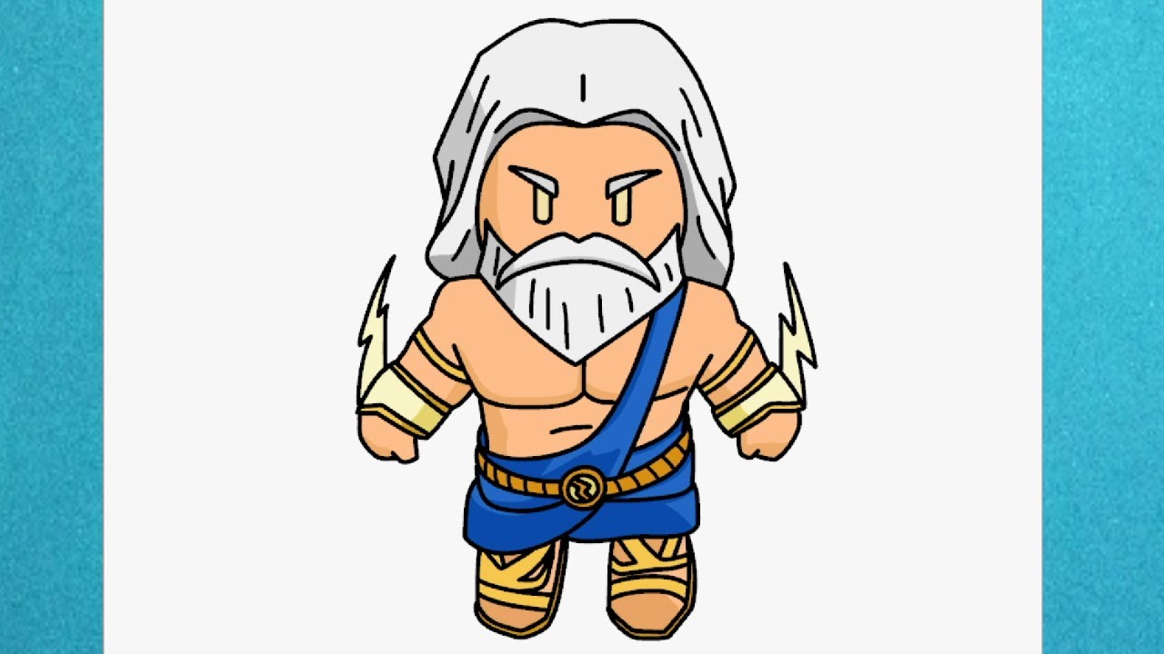 How to draw Zeus from Stumble Guys
