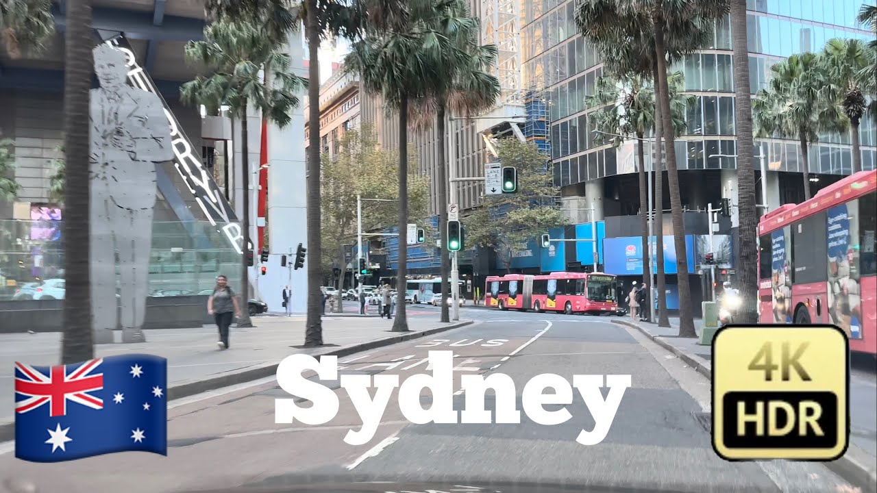 Sydney 🇦🇺[4K 60fps HDR City Suburbs  Driving Tour ]Castle Cove To Elizabeth Street, Surry Hills