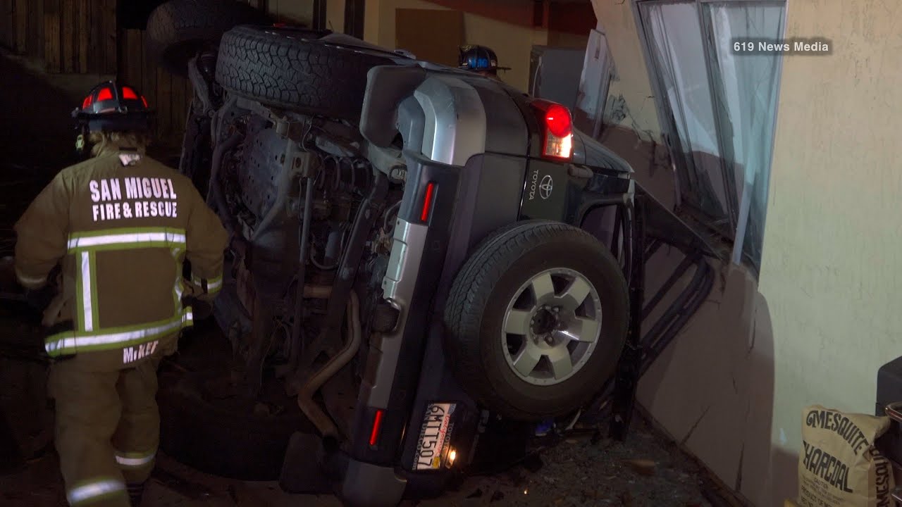 Driver Loses Control; Crashes Into Bedroom (Lemon Grove)