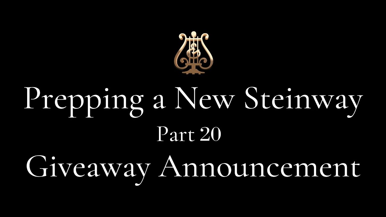 Prepping a Steinway Part 20